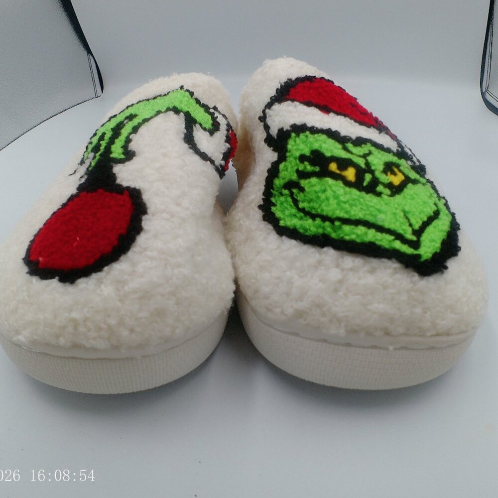 Christmas Slippers For Women Men Indoor Soft Warm Cotton Slippers House Memory F